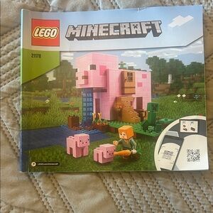 LEGO Minecraft Pink Pig House Adventure instruction book